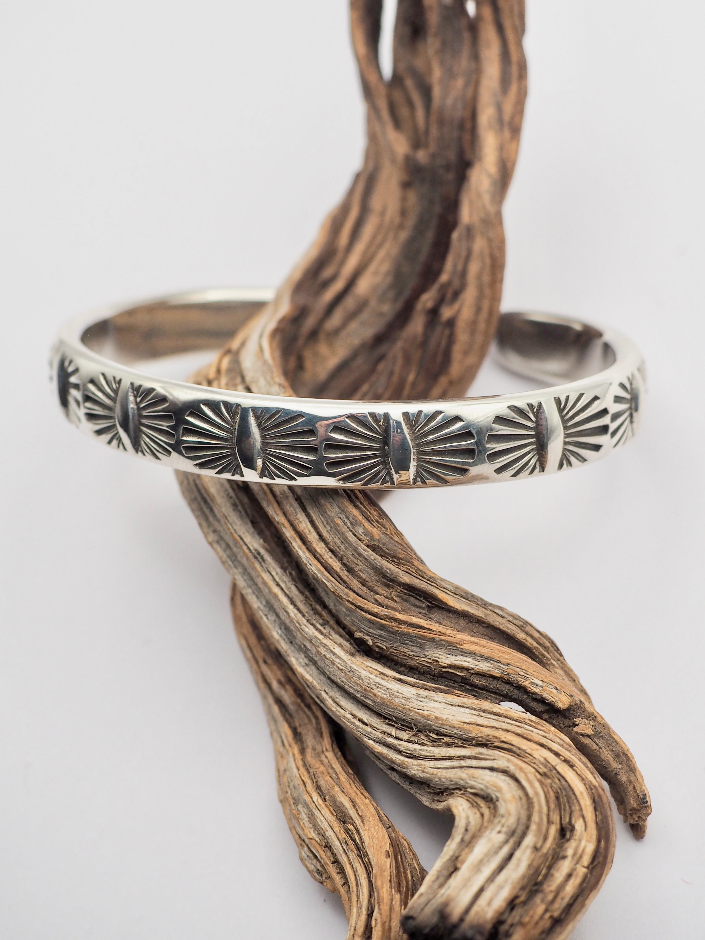 MTO Juniper Hand Stamped Heavyweight Stacker Cuff