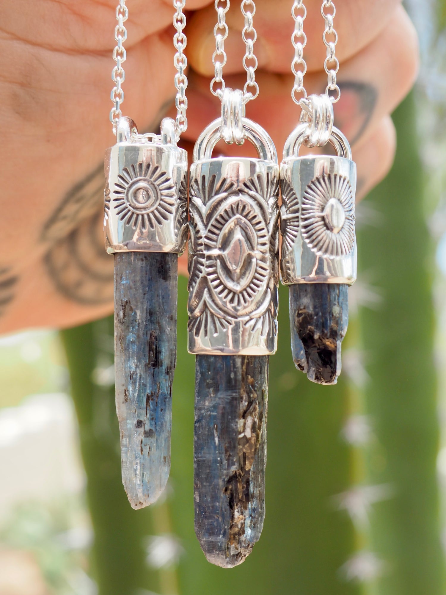 Blue Kyanite Sunshine Talisman Necklace
