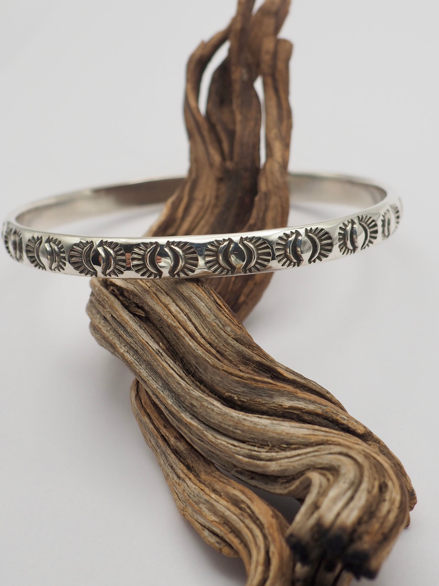 MTO Eye II Hand Stamped Bangle