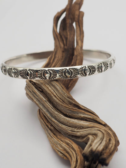 MTO Eye II Hand Stamped Bangle