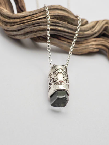 Aquamarine Eye II Talisman Necklace