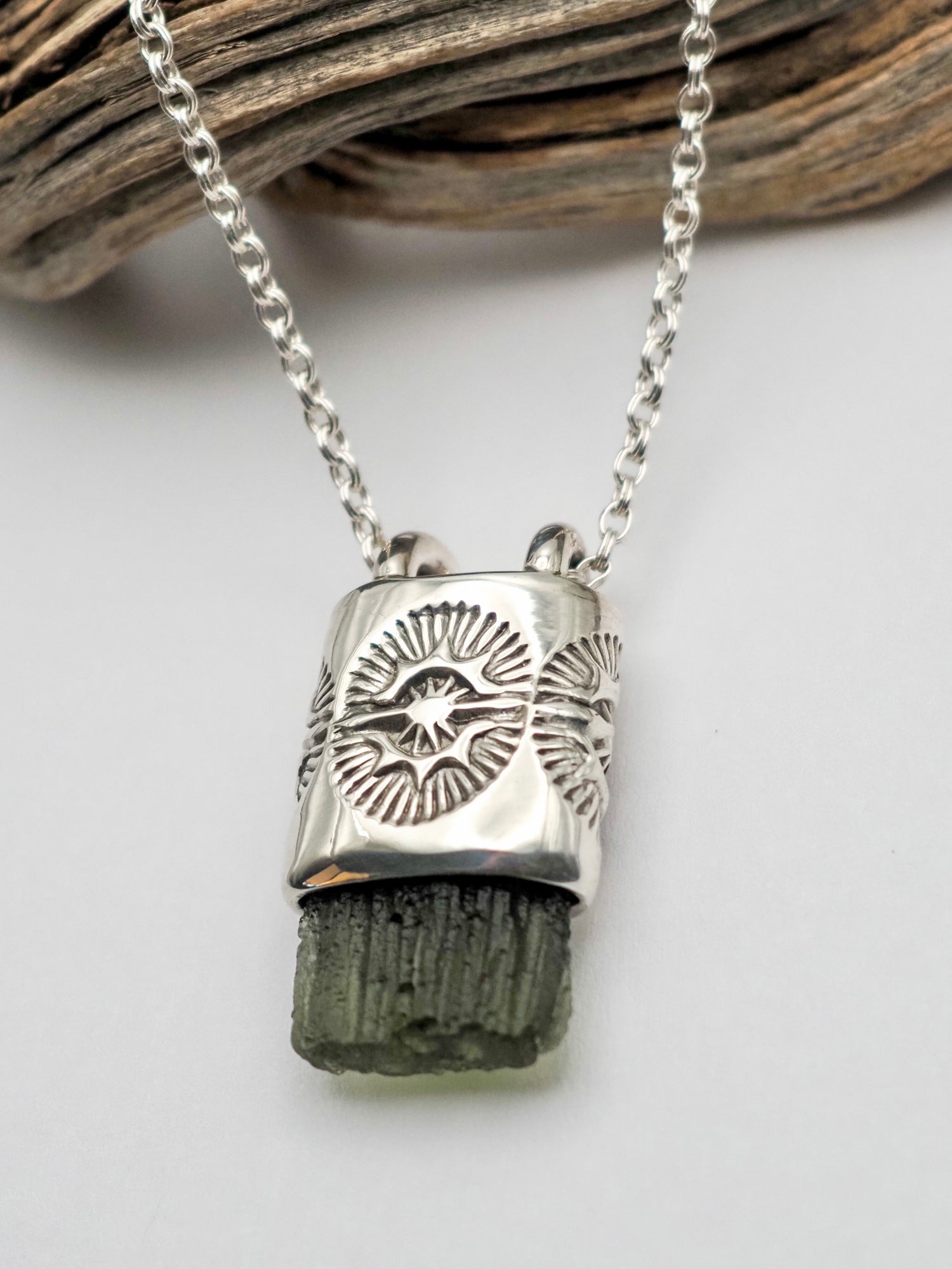 Moldavite Portal II Talisman Necklace