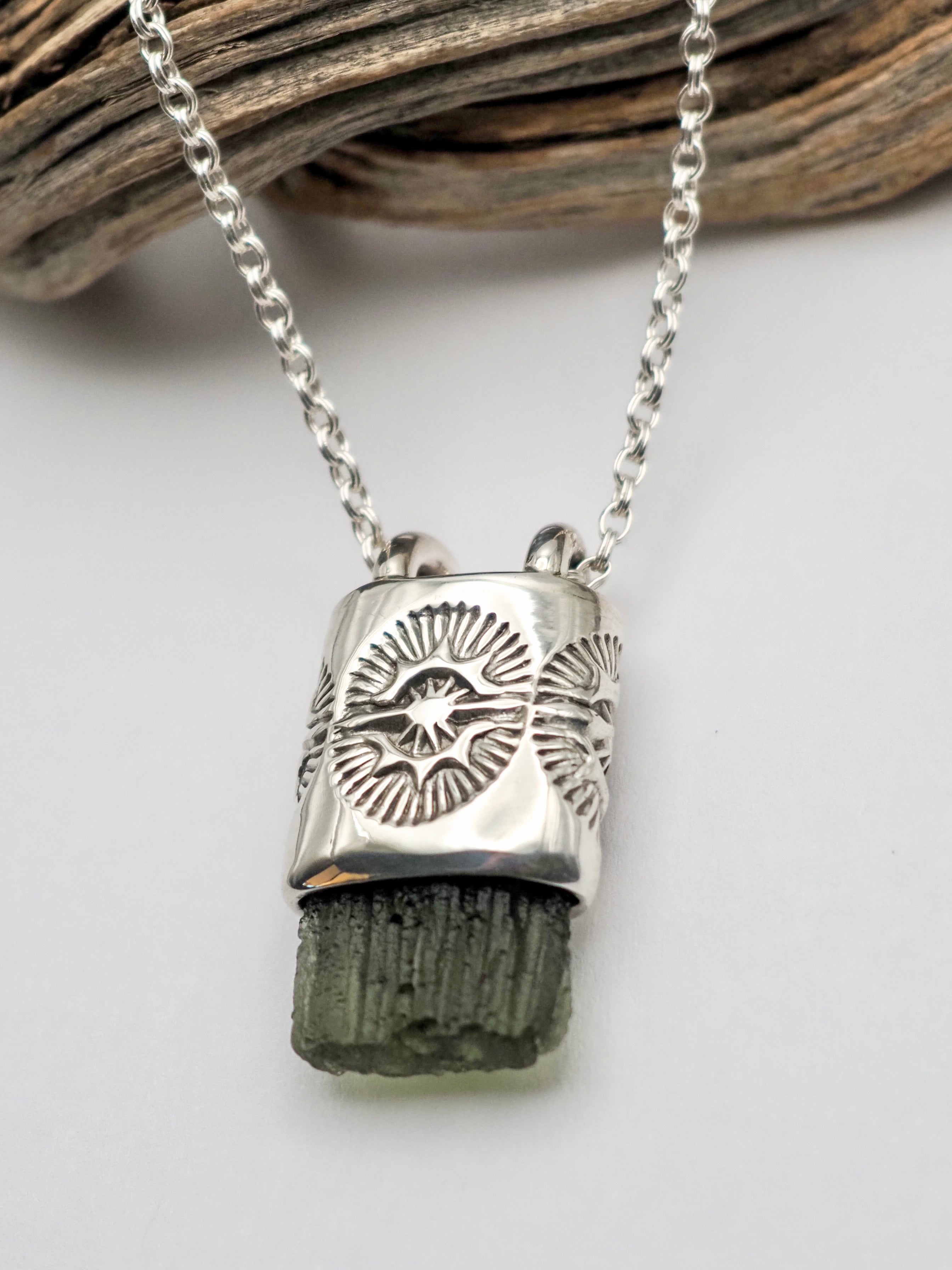 Moldavite Portal II Talisman Necklace