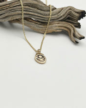 14k Gold Lucky Eye Pendant Necklace (H)