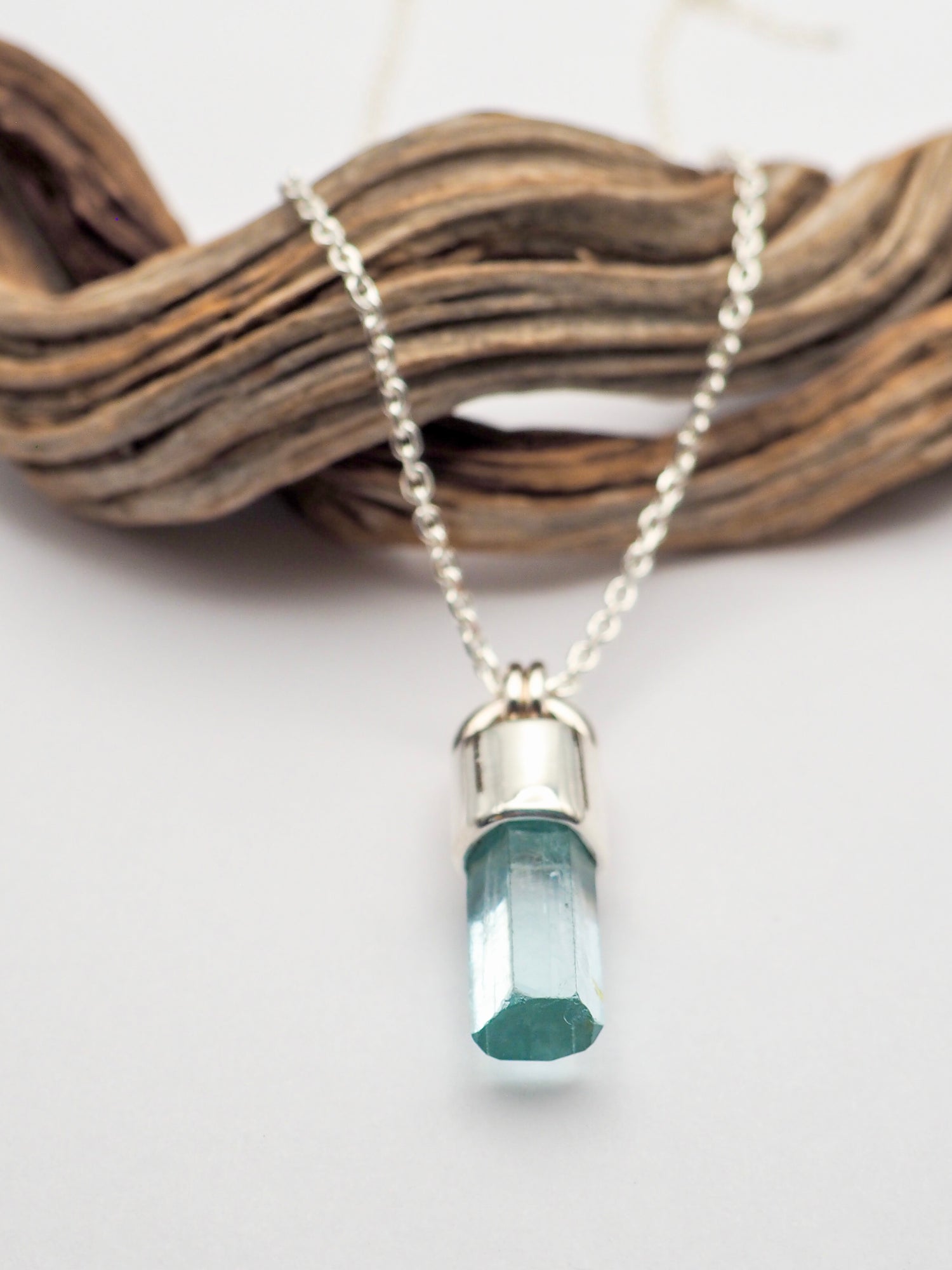 Gem Vanadium Beryl Talisman Necklace