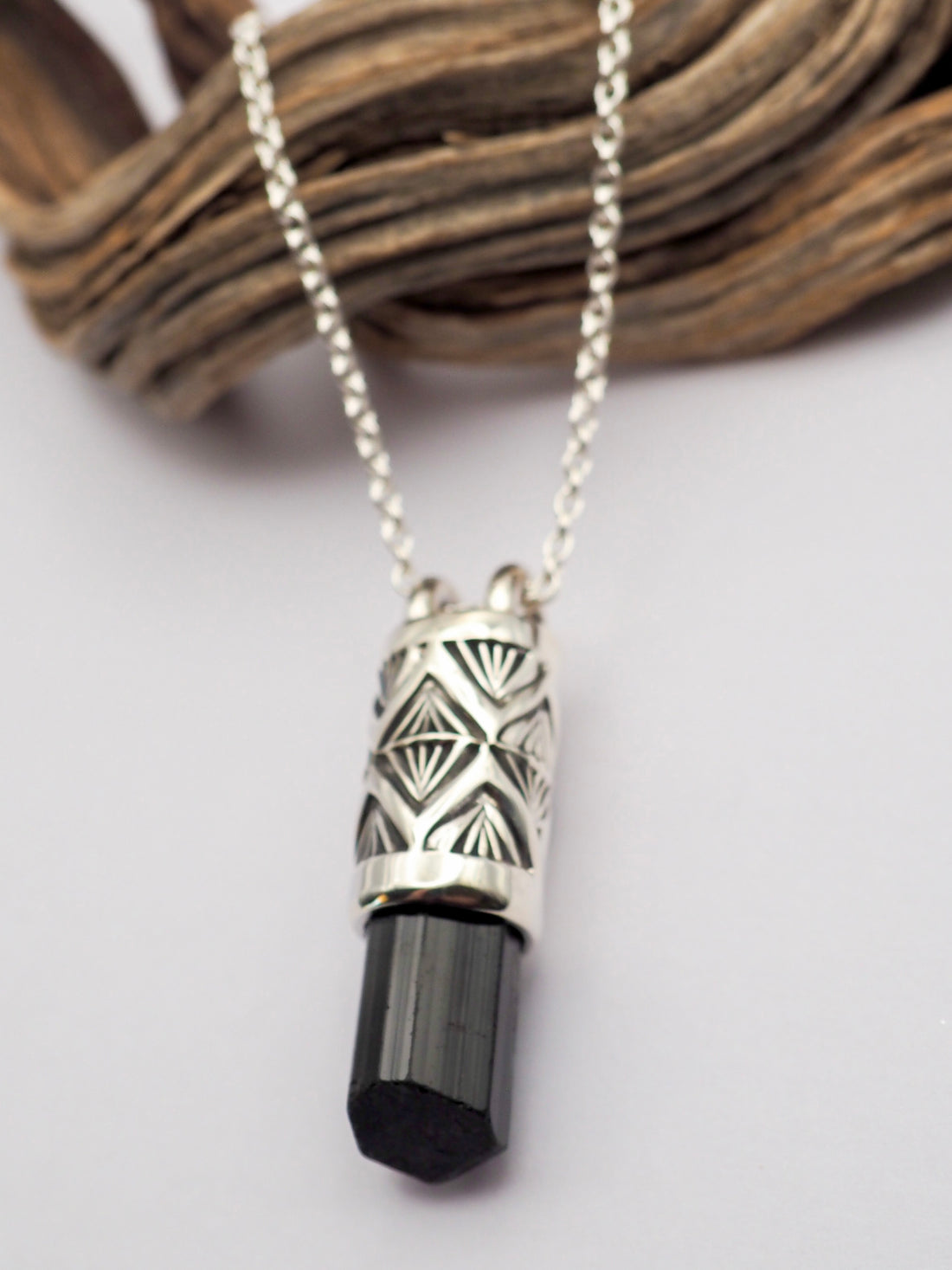 Black Tourmaline Arroyo Talisman Necklace