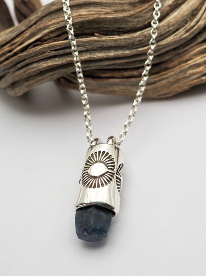 Sapphire Sunshine Talisman Necklace