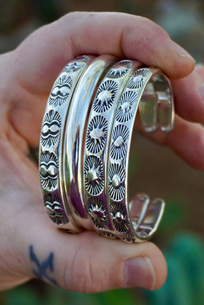 MTO Ocotillo Hand Stamped Stacker Cuff