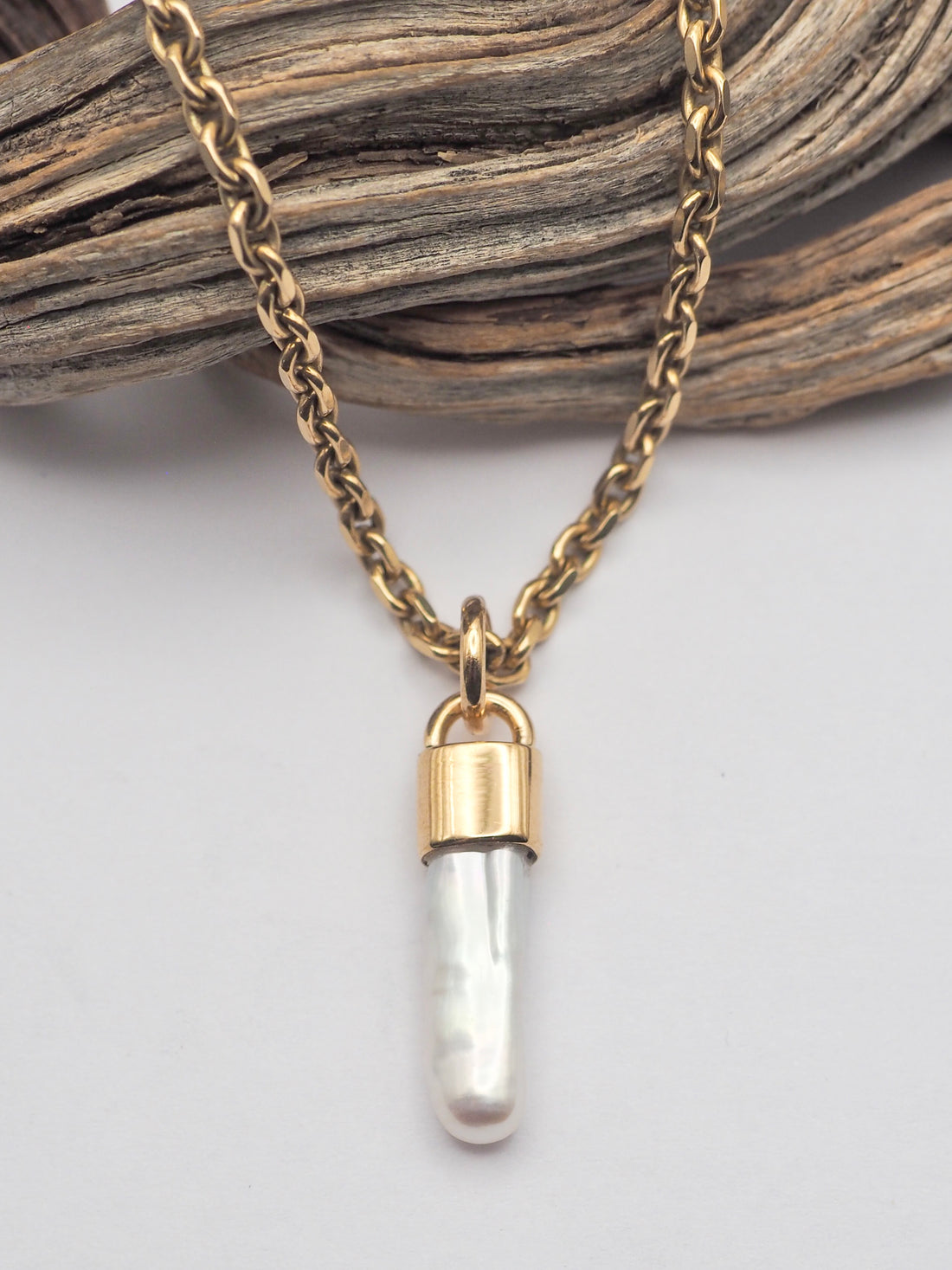 Pearl 14k Gold Mini Talisman F