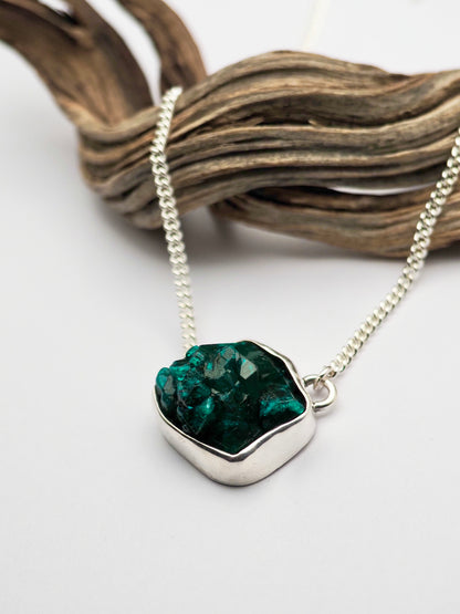 Dioptase Cluster Talisman Necklace