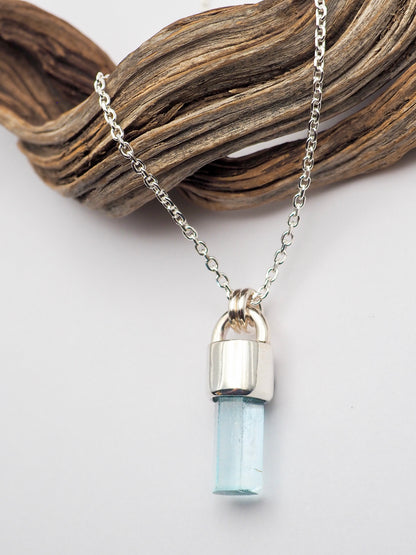 Gem Vanadium Beryl Talisman Necklace