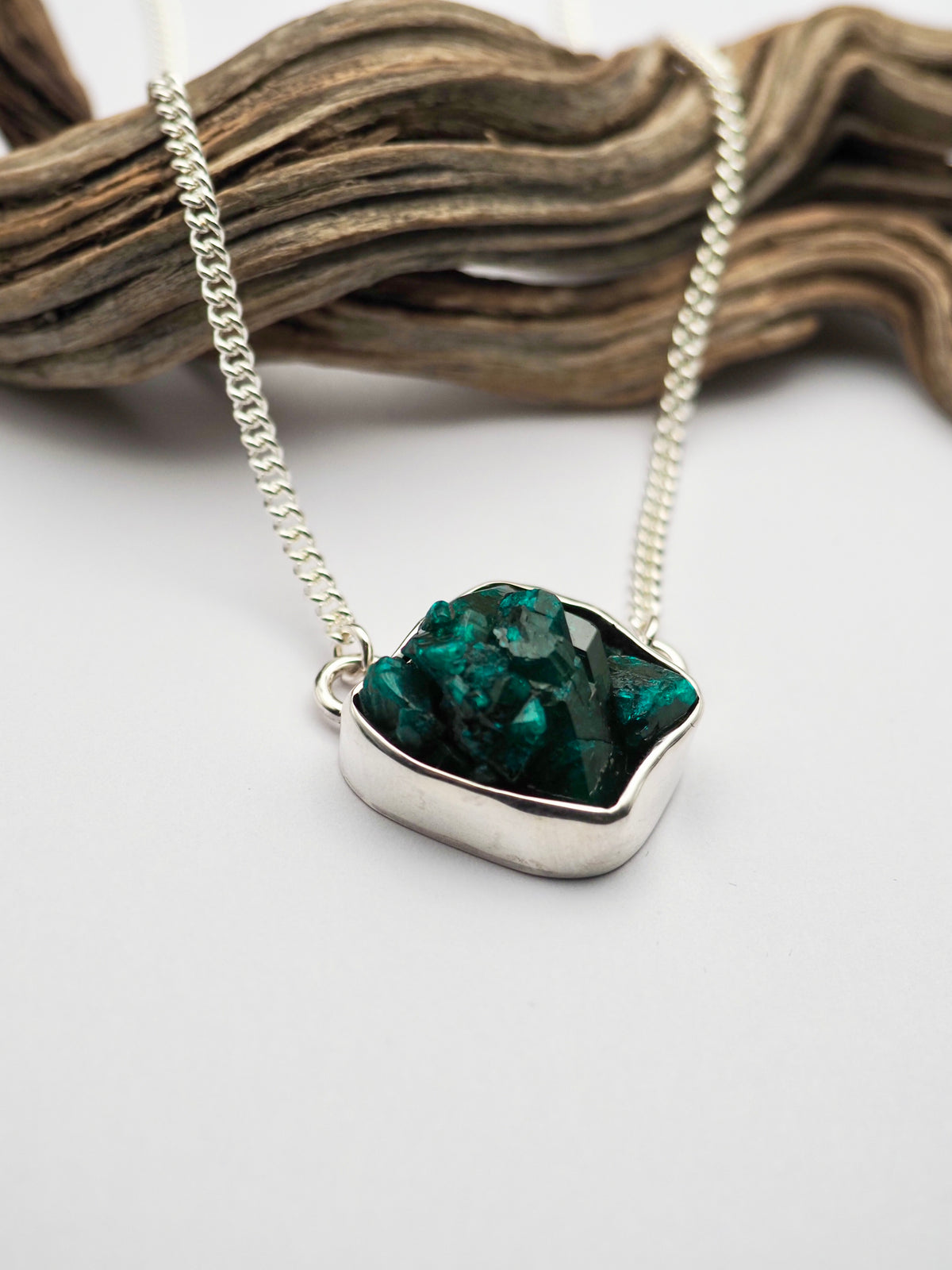Dioptase Cluster Talisman Necklace