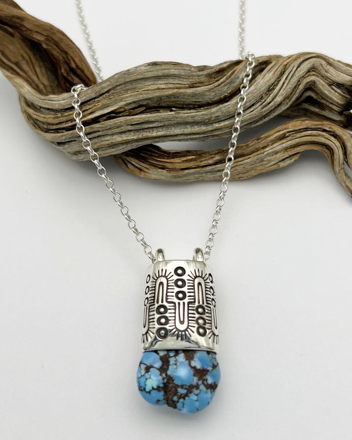 Golden Hills Turquoise Nugget Monsoon Talisman Necklace