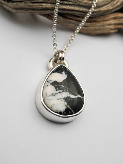White Buffalo Pendant Necklace