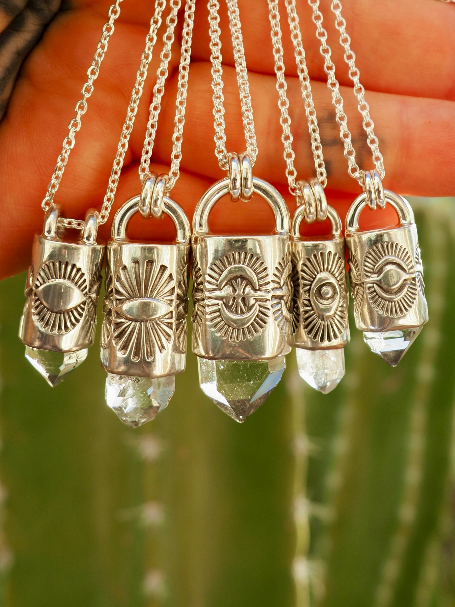 Herkimer Diamond Portal Talisman Necklace
