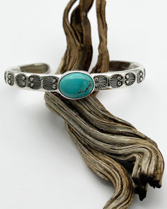 Turquoise Mountain Turquoise Heavyweight Stacker Cuff XXL
