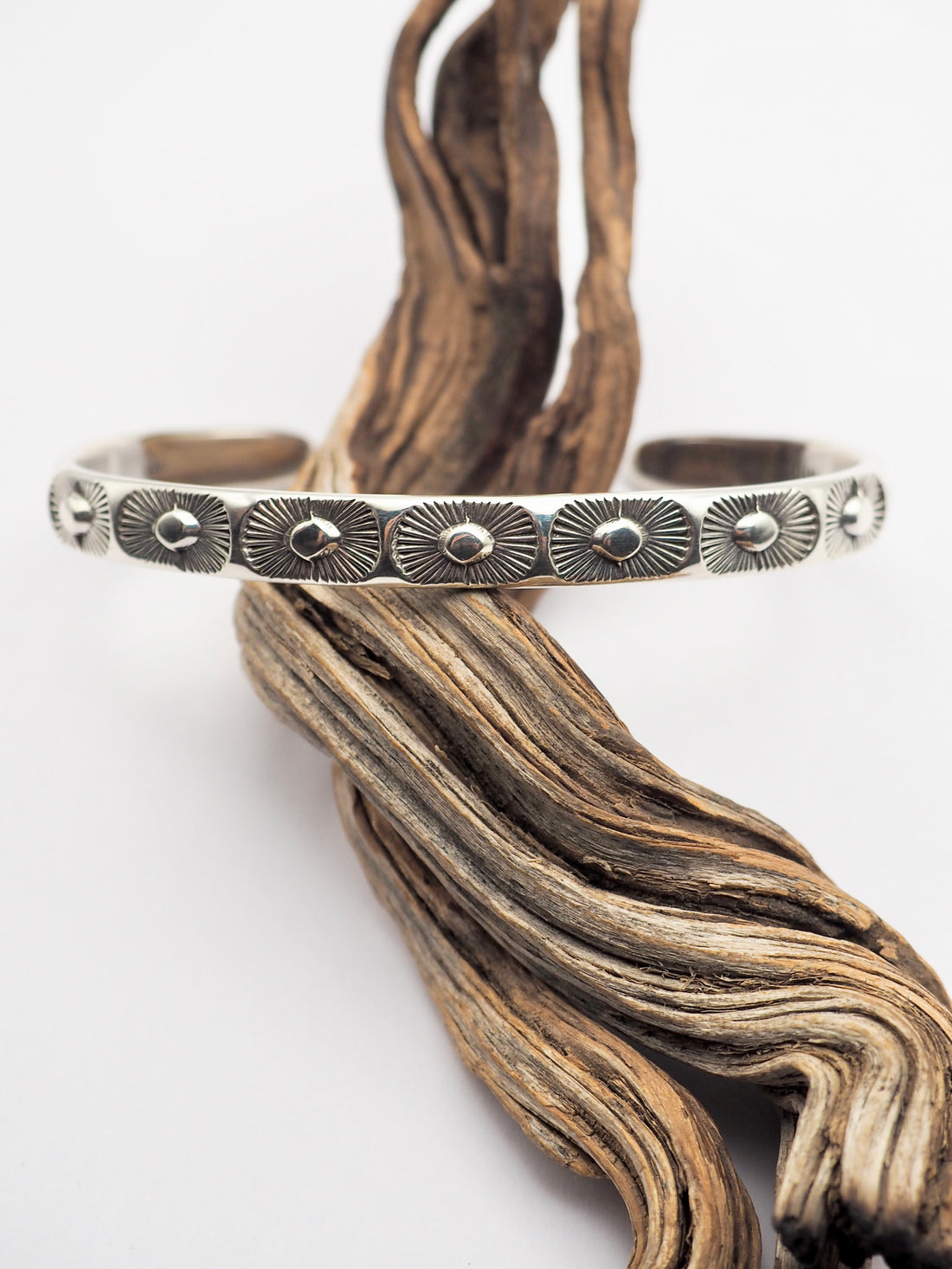 MTO Sunburst Hand Stamped Stacker Cuff