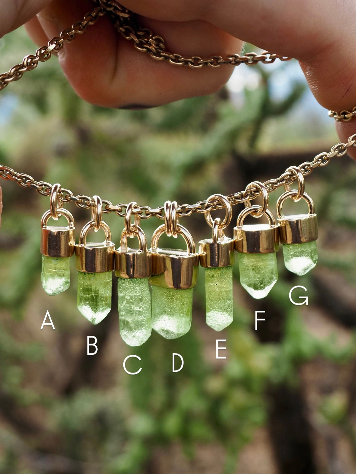Peridot 14k Gold Talisman