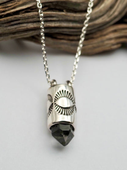 Herkimer Diamond Eye Talisman Necklace