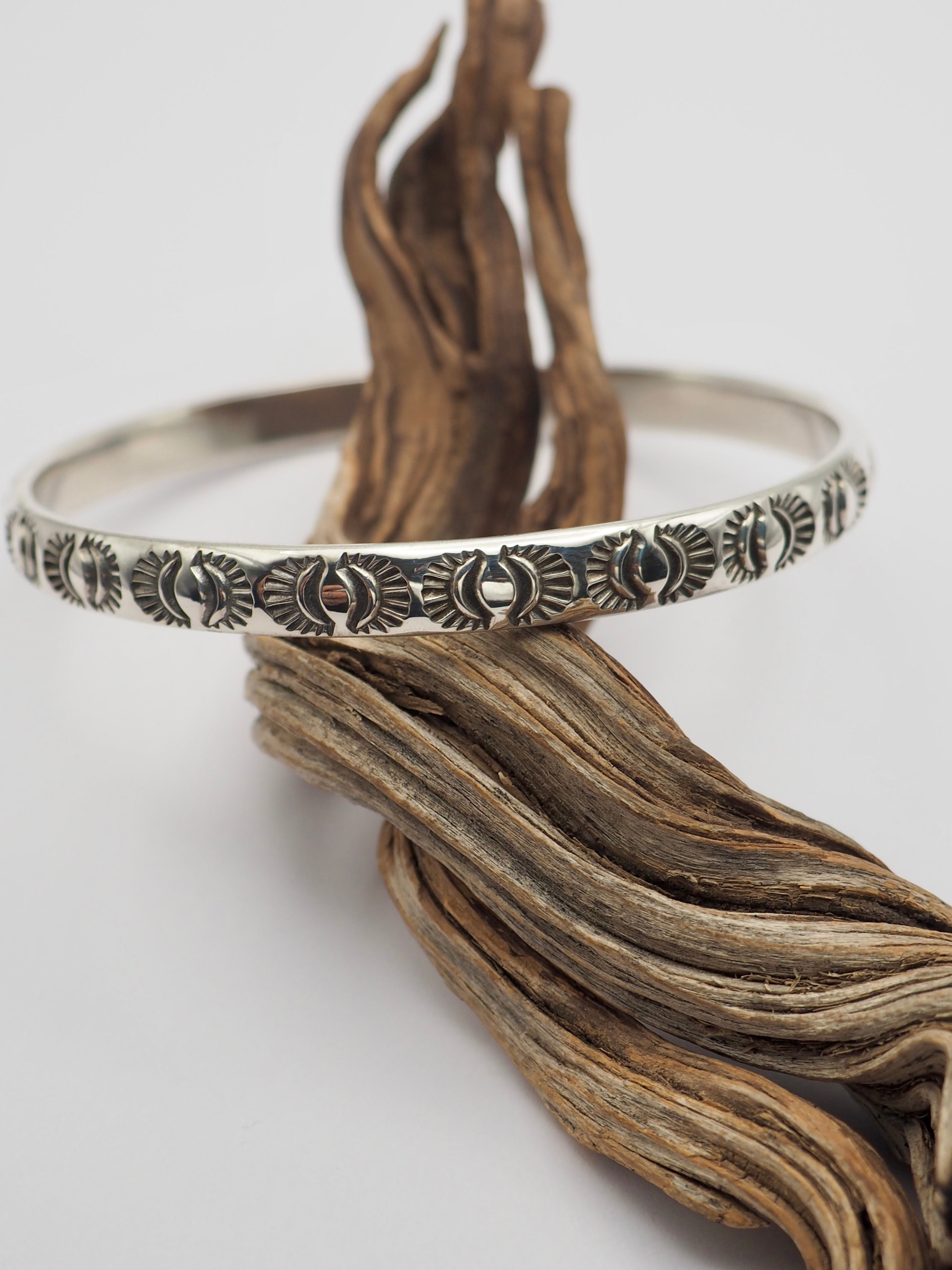 MTO Eye II Hand Stamped Bangle