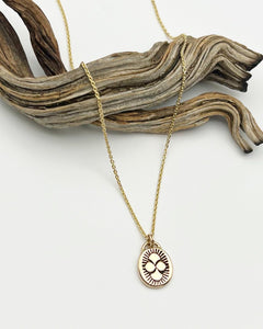 14k Gold Lucky Oasis Pendant Necklace (E)
