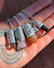 Topaz Eye/Fan Talisman Necklace