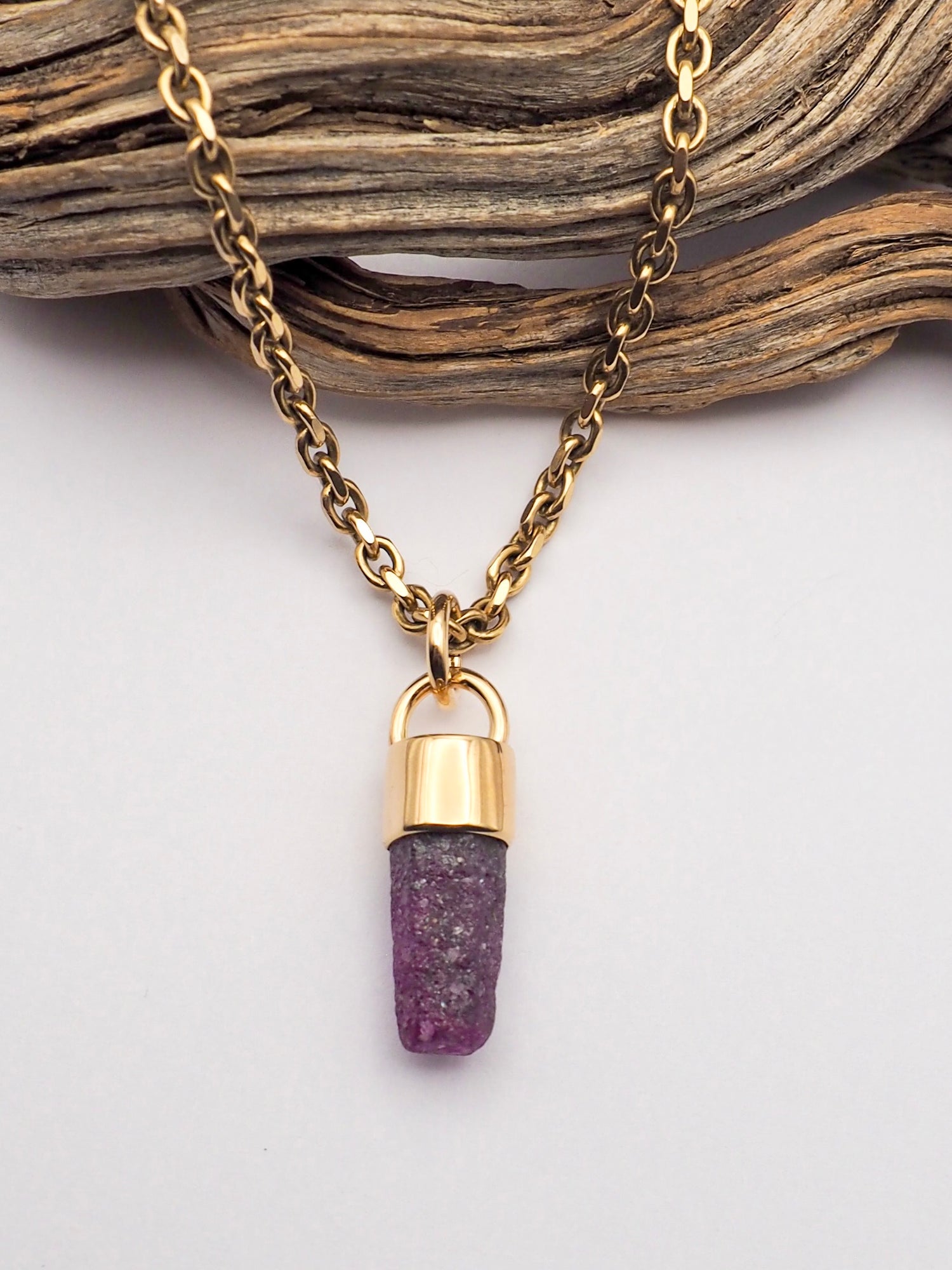 Ruby 14k Gold Mini Talisman