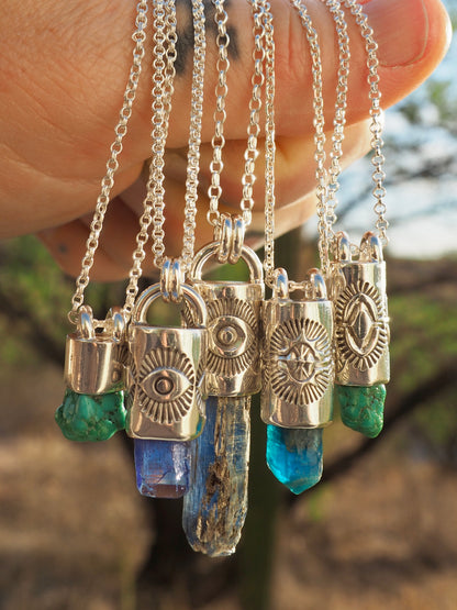 Tanzanite Eye Talisman Necklace