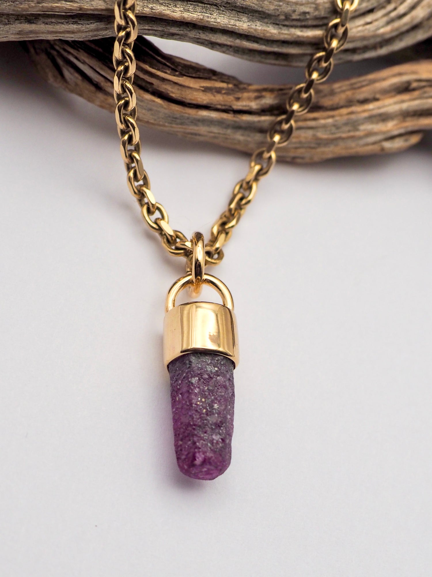 Ruby 14k Gold Mini Talisman