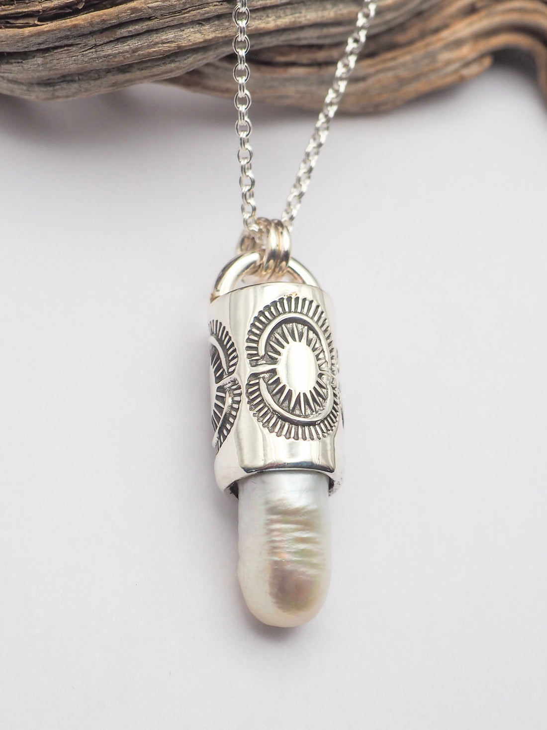 Pearl Sunburst Talisman Necklace