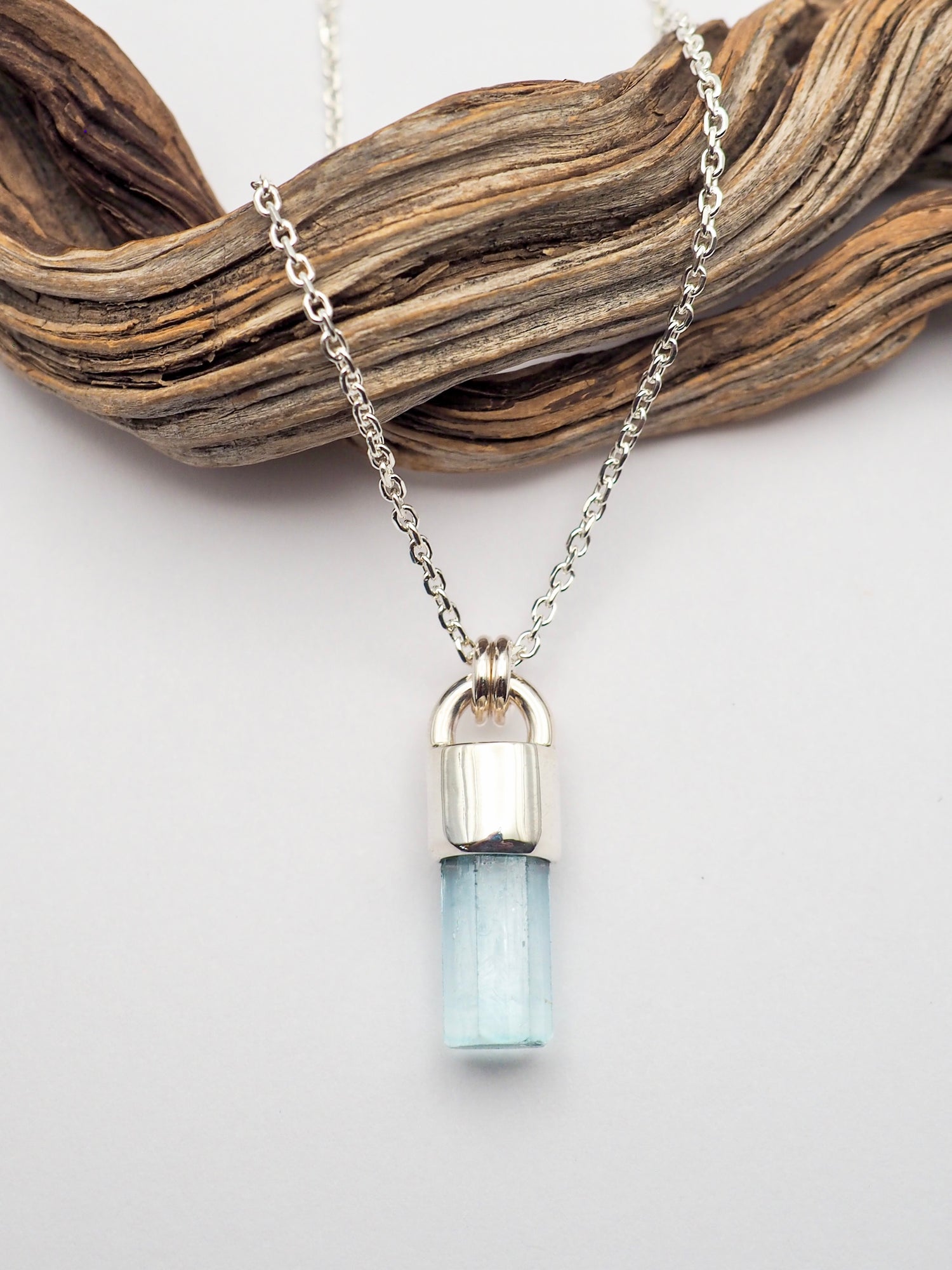 Gem Vanadium Beryl Talisman Necklace