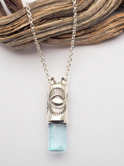 Gem Vanadium Beryl Eye II Talisman Necklace