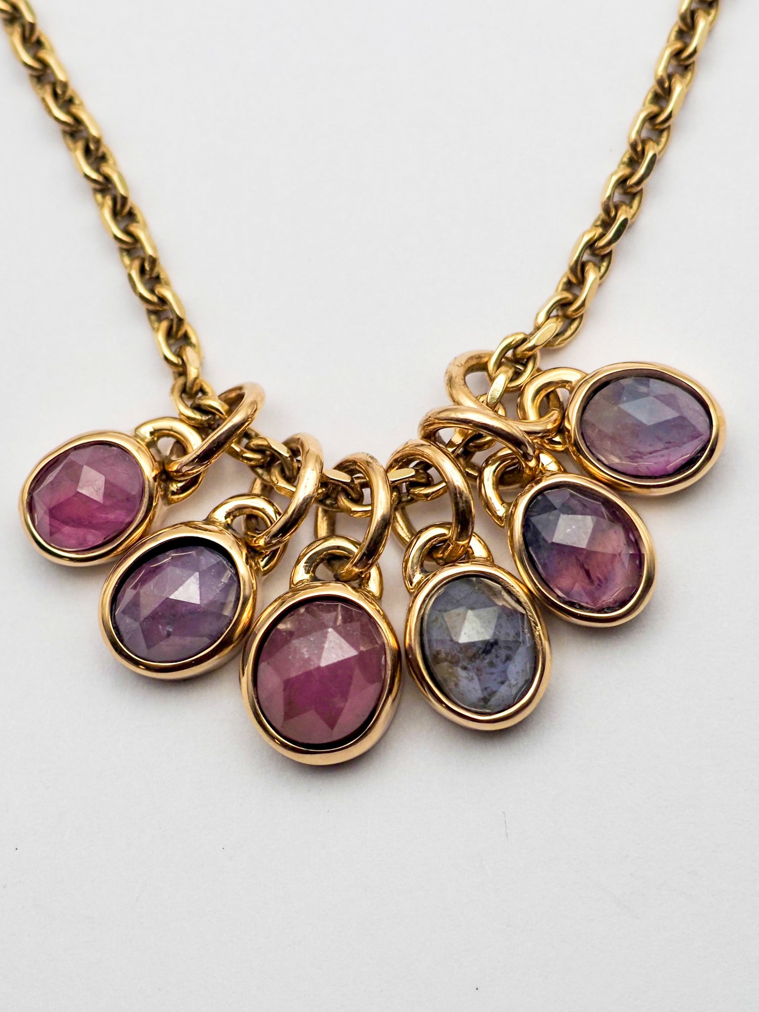 Umba Sapphire 14k Gold Mini Pendants
