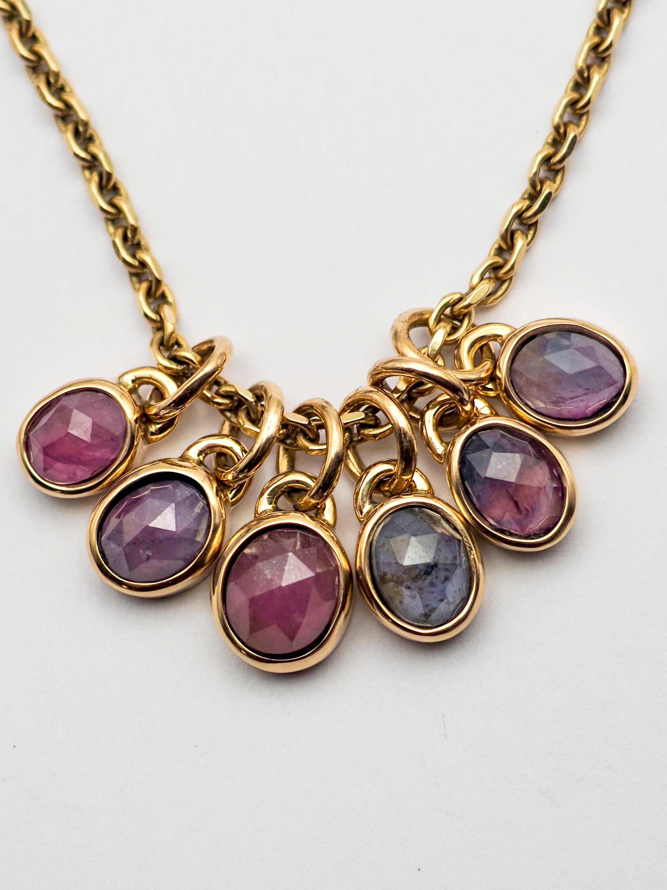 Umba Sapphire 14k Gold Mini Pendants