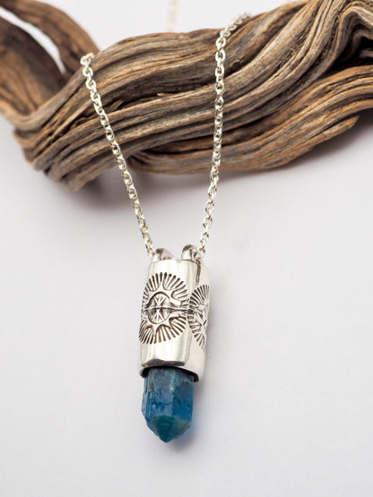 Blue Apatite Portal Talisman Necklace