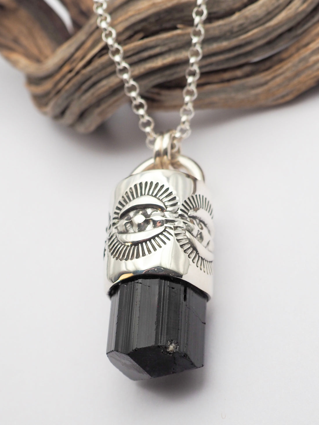 Black Tourmaline Portal Talisman Necklace