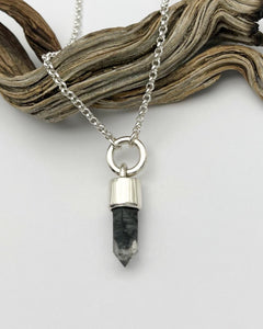 Tibetan Quartz Heavyweight O Ring Talisman Necklace