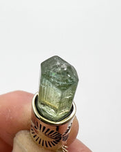 Minty Green Tourmaline 14k Gold Eye Talisman Necklace