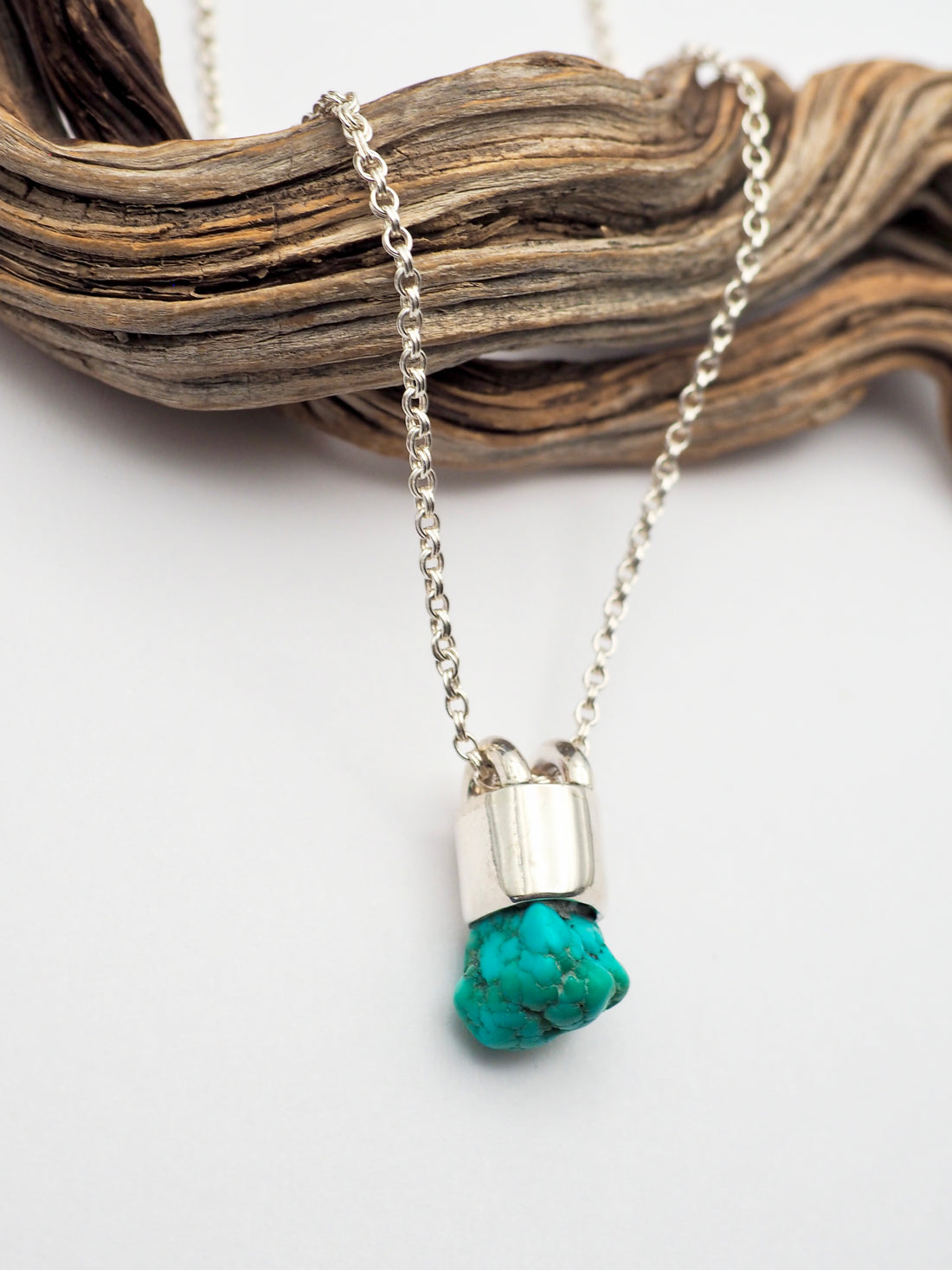 Fox Turquoise Nugget Talisman Necklace