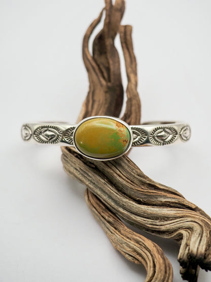 Thunderbird Turquoise Yucca Heavyweight Stacker Cuff S/M