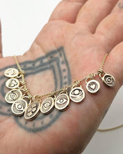 14k Gold Lucky Eye Pendant Necklace (G)