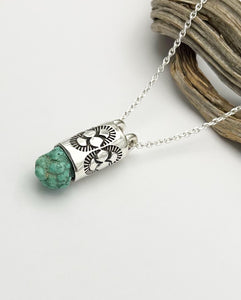 Fox Turquoise Nugget Oasis Talisman Necklace
