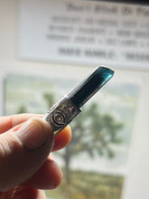 Dark Blue Tourmaline Eye Talisman Necklace