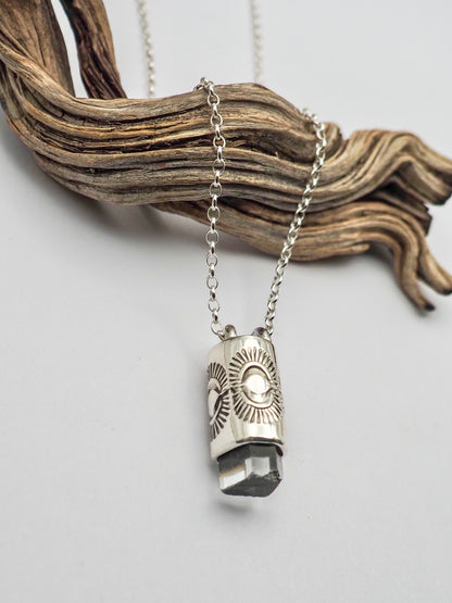 Aquamarine Eye II Talisman Necklace