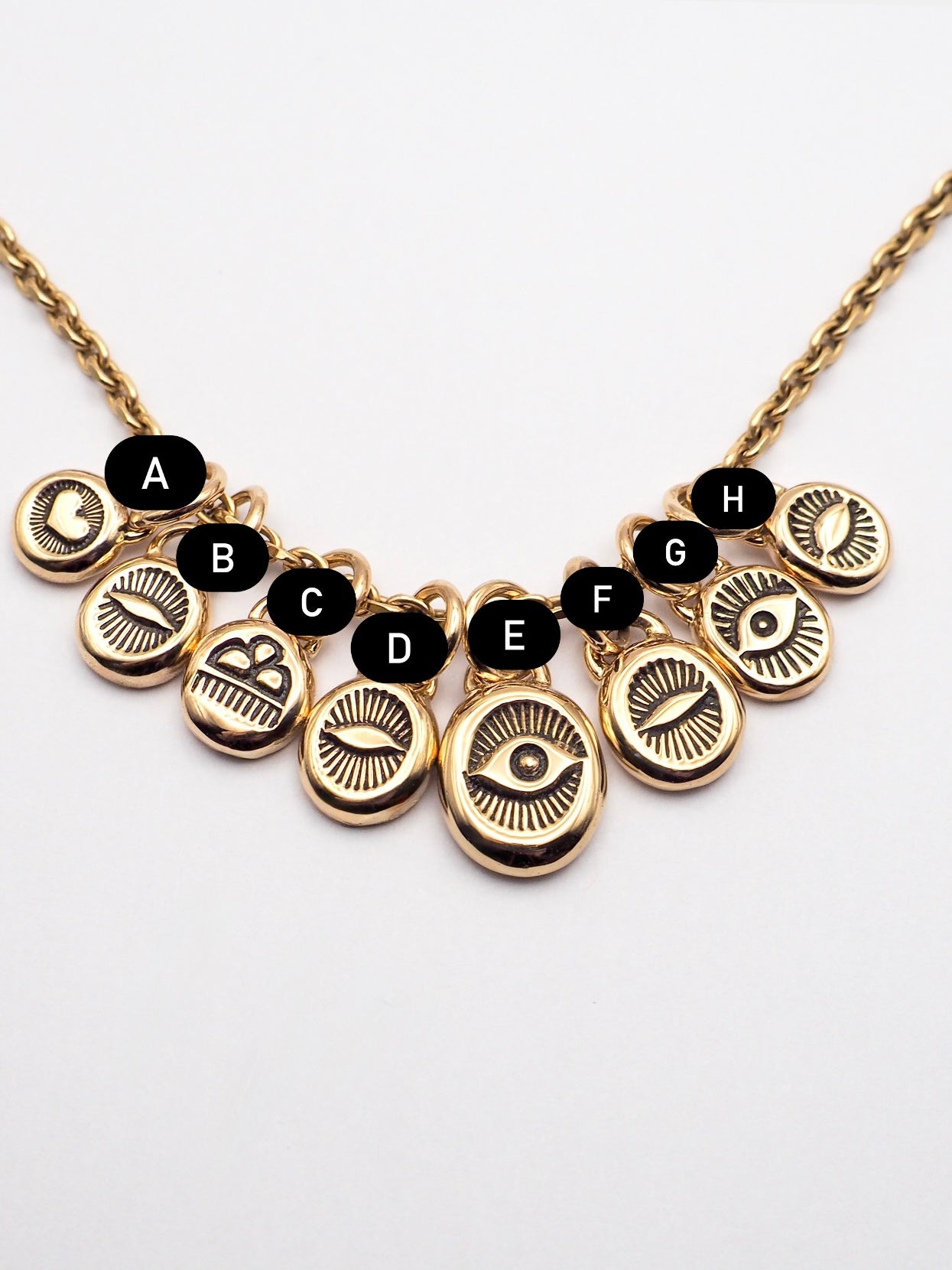 14k Gold Hand Stamped Pendants