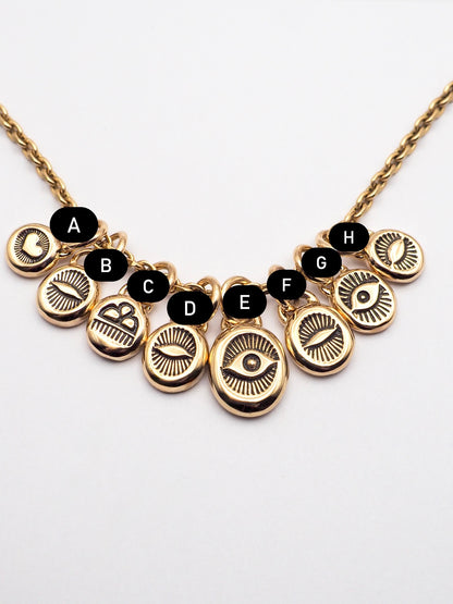 14k Gold Hand Stamped Pendants