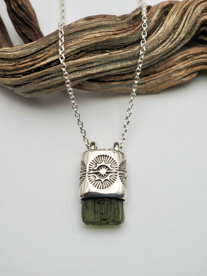 Moldavite Portal II Talisman Necklace