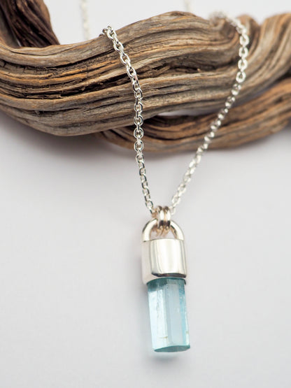 Gem Vanadium Beryl Talisman Necklace