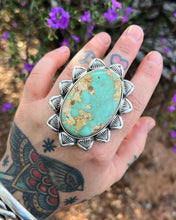 Aztec Royston Turquoise Arroyo Hand Stamped Border