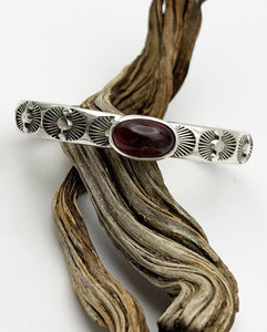 Rubellite Tourmaline Ocotillo Heavyweight Stacker Cuff XS